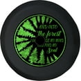 thumbnail image 1 of Black Tire Covers - Tire Accessories for Campers, SUVs, Trailers, Trucks, RVs and More | Forest Find My Soul Green Black 33 Inch with Backup Camera Hole, 1 of 3