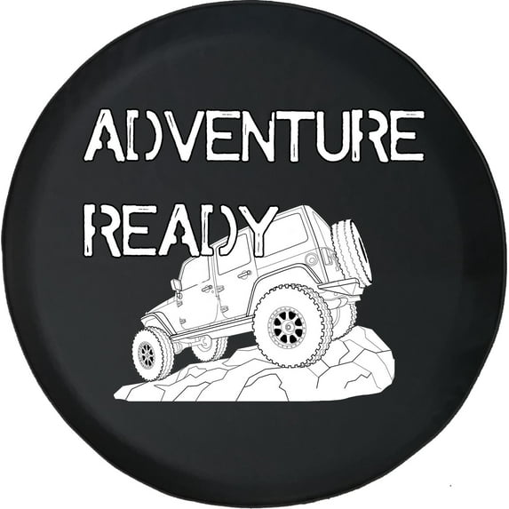 Black Tire Covers - Tire Accessories for Campers, SUVs, Trailers, Trucks, RVs and More | Adventure Ready Black 29 Inch