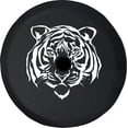 thumbnail image 1 of Black Tire Covers - Tire Accessories for Campers, SUVs, Trailers, Trucks, RVs and More | African Tiger Black 32 Inch With Backup Camera Hole, 1 of 3