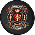 thumbnail image 1 of Black Tire Covers - Tire Accessories for Campers, SUVs, Trailers, Trucks, RVs and More | All Gave Some Gave All Black 32 Inch, 1 of 3