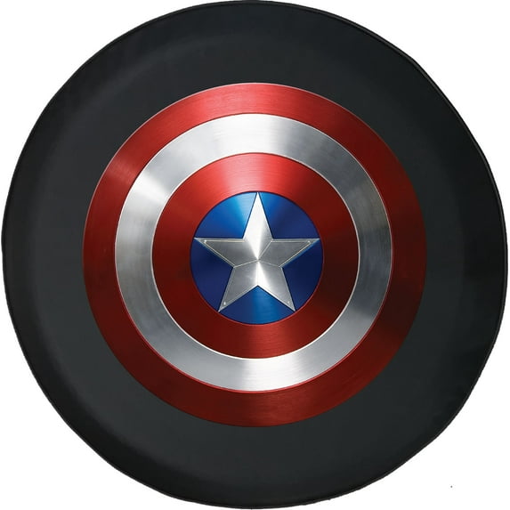 Black Tire Covers - Tire Accessories for Campers, SUVs, Trailers, Trucks, RVs and More | American Captain Shield Black 35 Inch