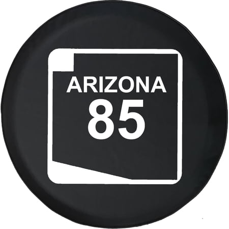 Black Tire Covers - Tire Accessories for Campers, SUVs, Trailers, Trucks, RVs and More | Arizona State Route 85 Black 31 Inch