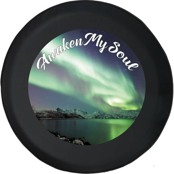 Black Tire Covers - Tire Accessories for Campers, SUVs, Trailers, Trucks, RVs and More | Awaken My Soul Black 32 Inch