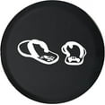 thumbnail image 1 of Black Tire Covers - Tire Accessories for Campers, SUVs, Trailers, Trucks, RVs and More | Beach Ready Filp Flops Black 35 Inch, 1 of 3