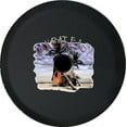 thumbnail image 1 of Black Tire Covers - Tire Accessories for Campers, SUVs, Trailers, Trucks, RVs and More | Beach Take It Easy Black 33 Inch with Backup Camera Hole, 1 of 3