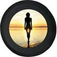 thumbnail image 1 of Black Tire Covers - Tire Accessories for Campers, SUVs, Trailers, Trucks, RVs and More | Beautiful Beach Black 35 Inch, 1 of 3