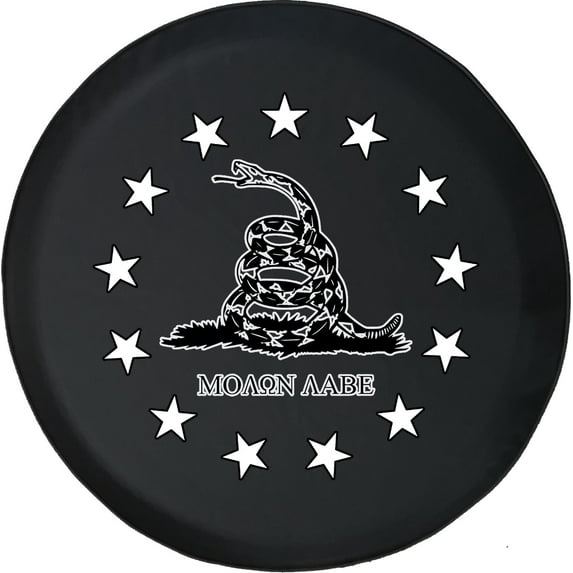 Black Tire Covers - Tire Accessories for Campers, SUVs, Trailers, Trucks, RVs and More | Betsy Ross No Tread Black 32 Inch