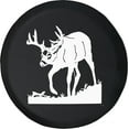 thumbnail image 1 of Black Tire Covers - Tire Accessories for Campers, SUVs, Trailers, Trucks, RVs and More | Big Buck Rack Field Woods Deer Hunting Black 35 Inch, 1 of 3