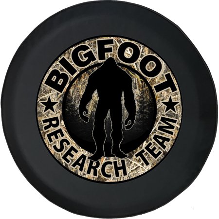 Black Tire Covers - Tire Accessories for Campers, SUVs, Trailers, Trucks, RVs and More | Bigfoot Sasquatch Team Black 33 Inch