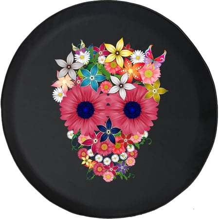 Black Tire Covers - Tire Accessories for Campers, SUVs, Trailers, Trucks, RVs and More | Boho Owl Black 32 Inch