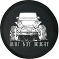 thumbnail image 1 of Black Tire Covers - Tire Accessories for Campers, SUVs, Trailers, Trucks, RVs and More | Built Not Bought Offroad Black 28 Inch, 1 of 3
