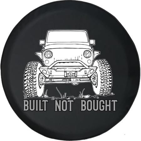 Black Tire Covers - Tire Accessories for Campers, SUVs, Trailers, Trucks, RVs and More | Built Not Bought Offroad Black 30 Inch