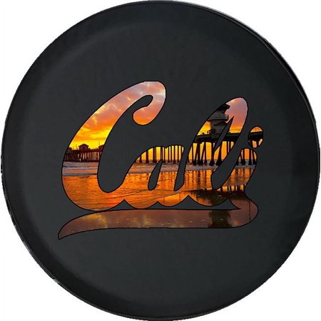 Black Tire Covers - Tire Accessories for Campers, SUVs, Trailers, Trucks, RVs and More | California Cali Boardwalk Black 33 Inch