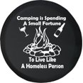 thumbnail image 1 of Black Tire Covers - Tire Accessories for Campers, SUVs, Trailers, Trucks, RVs and More | Camping Where You Spend Fortune Campfire Black 29 Inch, 1 of 3