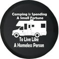 thumbnail image 1 of Black Tire Covers - Tire Accessories for Campers, SUVs, Trailers, Trucks, RVs and More | Camping Where You Spend Money Homeless Black 28 Inch, 1 of 3