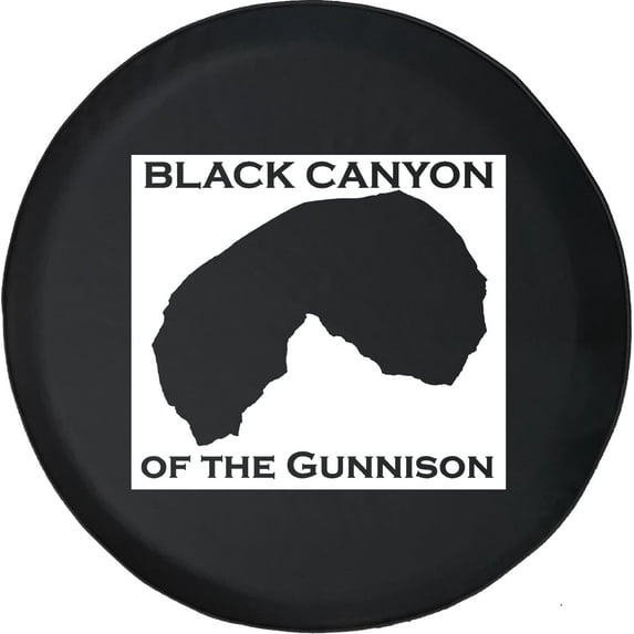 Black Tire Covers - Tire Accessories for Campers, SUVs, Trailers, Trucks, RVs and More | Canyon National Park Colorado Black 33 Inch