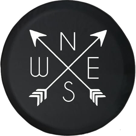 Black Tire Covers - Tire Accessories for Campers, SUVs, Trailers, Trucks, RVs and More | Compass Design Black 30 Inch