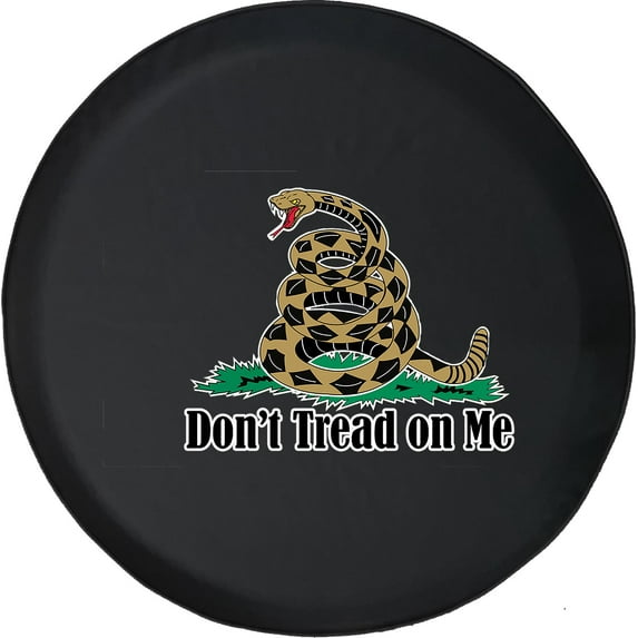 Black Tire Covers - Tire Accessories for Campers, SUVs, Trailers, Trucks, RVs and More | DTOM Snake Freedom Black 31 Inch