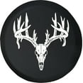 thumbnail image 1 of Black Tire Covers - Tire Accessories for Campers, SUVs, Trailers, Trucks, RVs and More | Deer Hunting Skull Black 35 Inch, 1 of 3