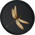 thumbnail image 1 of Black Tire Covers - Tire Accessories for Campers, SUVs, Trailers, Trucks, RVs and More | Dragon Fly Summer Black 33 Inch, 1 of 3