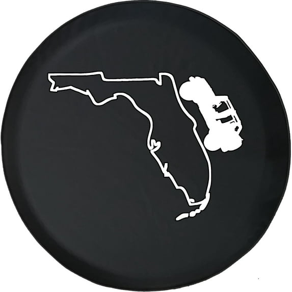 Black Tire Covers - Tire Accessories for Campers, SUVs, Trailers, Trucks, RVs and More | Florida Off Road Black 35 Inch