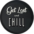 thumbnail image 1 of Black Tire Covers - Tire Accessories for Campers, SUVs, Trailers, Trucks, RVs and More | Get Lost and Chill Camper Black 33 Inch, 1 of 3