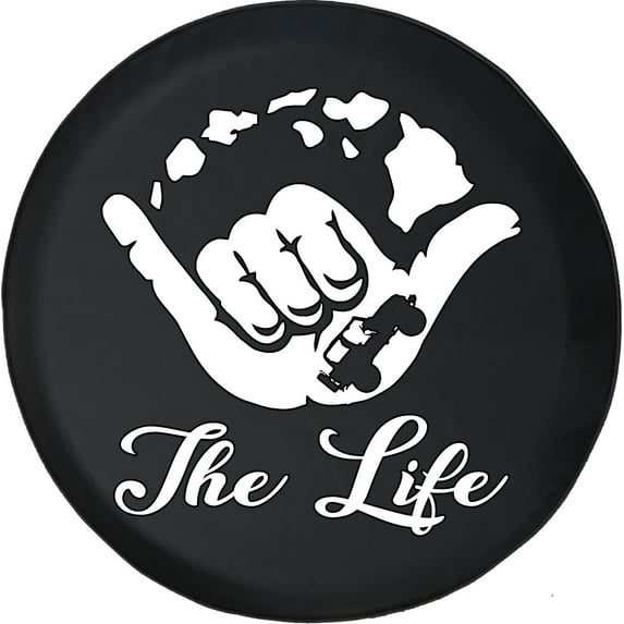 Black Tire Covers - Tire Accessories for Campers, SUVs, Trailers, Trucks, RVs and More | Hawaiian Island Black 29 Inch