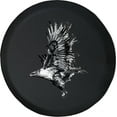 thumbnail image 1 of Black Tire Covers - Tire Accessories for Campers, SUVs, Trailers, Trucks, RVs and More | Hawk Flying Bird Black 31 Inch, 1 of 3