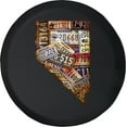 thumbnail image 1 of Black Tire Covers - Tire Accessories for Campers, SUVs, Trailers, Trucks, RVs and More | Historic Nevada License Plate Black 28 Inch, 1 of 3