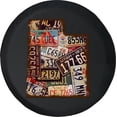 thumbnail image 1 of Black Tire Covers - Tire Accessories for Campers, SUVs, Trailers, Trucks, RVs and More | Historic Utah License Plate Black 29 Inch, 1 of 3