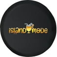 thumbnail image 1 of Black Tire Covers - Tire Accessories for Campers, SUVs, Trailers, Trucks, RVs and More | Island Mode Tropical Black 35 Inch, 1 of 3