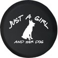 thumbnail image 1 of Black Tire Covers - Tire Accessories for Campers, SUVs, Trailers, Trucks, RVs and More | Just and Girl and her Dog Sheppard Black 29 Inch, 1 of 3