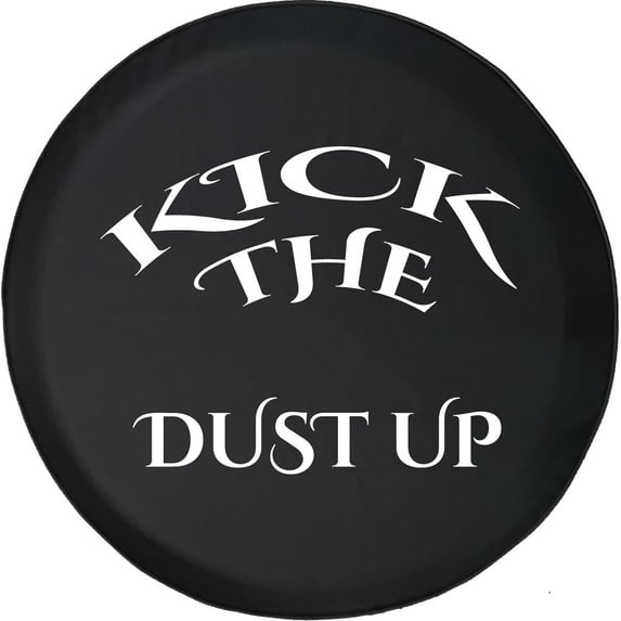 Black Tire Covers - Tire Accessories for Campers, SUVs, Trailers, Trucks, RVs and More | Kick The Dust Up Black 33 Inch