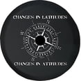 thumbnail image 1 of Black Tire Covers - Tire Accessories for Campers, SUVs, Trailers, Trucks, RVs and More | Latitudes Attitudes Black 32 Inch With Backup Camera Hole, 1 of 3