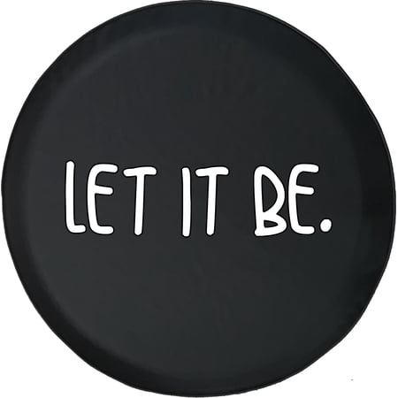 Black Tire Covers - Tire Accessories for Campers, SUVs, Trailers, Trucks, RVs and More | Let it Be Black 28 Inch