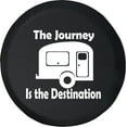 thumbnail image 1 of Black Tire Covers - Tire Accessories for Campers, SUVs, Trailers, Trucks, RVs and More | Life is a Journey Not a Destination Camper Black 32 Inch, 1 of 3