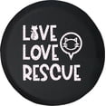 thumbnail image 1 of Black Tire Covers - Tire Accessories for Campers, SUVs, Trailers, Trucks, RVs and More | Live Laugh Rescue Cat Black 31 Inch, 1 of 3