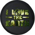 thumbnail image 1 of Black Tire Covers - Tire Accessories for Campers, SUVs, Trailers, Trucks, RVs and More | Love The Earth Environment Tree Green Black 28 Inch, 1 of 3