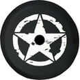 thumbnail image 1 of Black Tire Covers - Tire Accessories for Campers, SUVs, Trailers, Trucks, RVs and More | Military Star Black 32 Inch With Backup Camera Hole, 1 of 3