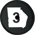 thumbnail image 1 of Black Tire Covers - Tire Accessories for Campers, SUVs, Trailers, Trucks, RVs and More | Missouri State Route 3 Black 32 Inch With Backup Camera Hole, 1 of 3