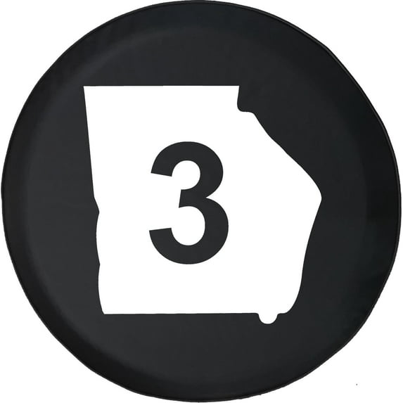 Black Tire Covers - Tire Accessories for Campers, SUVs, Trailers, Trucks, RVs and More | Missouri State Route 3 Black 32 Inch