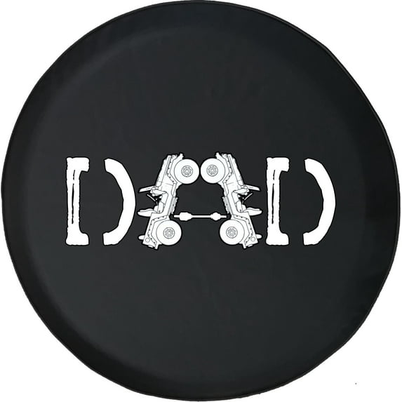 Black Tire Covers - Tire Accessories for Campers, SUVs, Trailers, Trucks, RVs and More | Offroad Dad Black 29 Inch