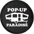 thumbnail image 1 of Black Tire Covers - Tire Accessories for Campers, SUVs, Trailers, Trucks, RVs and More | Paradise Pop Up Camper Black 35 Inch, 1 of 3