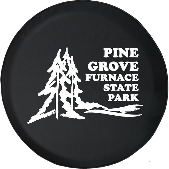 Black Tire Covers - Tire Accessories for Campers, SUVs, Trailers, Trucks, RVs and More | Pine Grove State Park Black 28 Inch