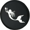 thumbnail image 1 of Black Tire Covers - Tire Accessories for Campers, SUVs, Trailers, Trucks, RVs and More | Pretty Mermaid Black 33 Inch, 1 of 3