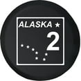 thumbnail image 1 of Black Tire Covers - Tire Accessories for Campers, SUVs, Trailers, Trucks, RVs and More | Rear Alaska State Route 2 Black 33 Inch, 1 of 3