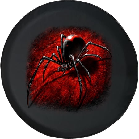 Black Tire Covers - Tire Accessories for Campers, SUVs, Trailers, Trucks, RVs and More | Red Spider Black 31 Inch