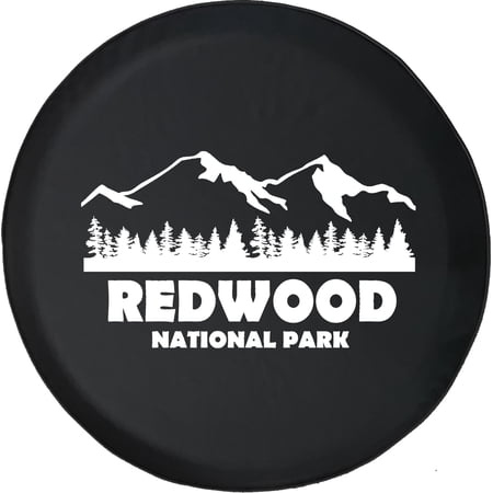 Black Tire Covers - Tire Accessories for Campers, SUVs, Trailers, Trucks, RVs and More | Redwood National Park California Black 30 Inch