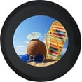 thumbnail image 1 of Black Tire Covers - Tire Accessories for Campers, SUVs, Trailers, Trucks, RVs and More | Summer Daze Black 32 Inch, 1 of 3