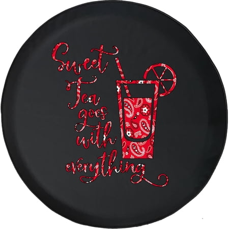 Black Tire Covers - Tire Accessories for Campers, SUVs, Trailers, Trucks, RVs and More | Sweet Tea Southern Bandana Country Black 35 Inch